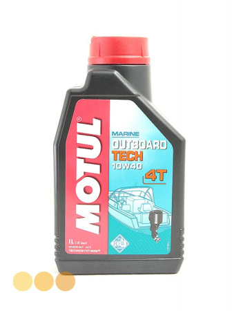 4T 10/40 Outboard Tech MOTUL   1л. синт. API SJ/SG Масло для лодочных моторов /кор.12шт./